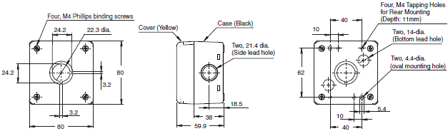 A22NE-PD / A22NE-P / A22E Dimensions 33 