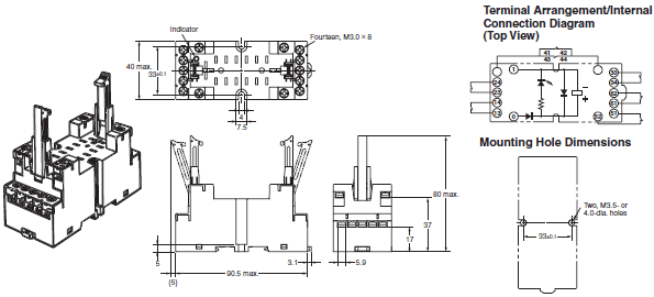 G7S-[]-E Dimensions 4 