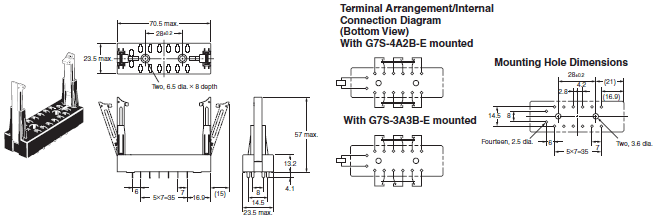 G7S-[]-E Dimensions 5 