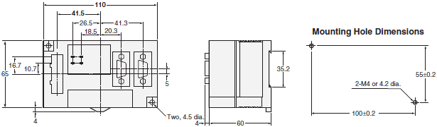 V640 Series Dimensions 8 