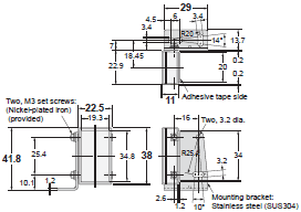 E32 Series Dimensions 220 