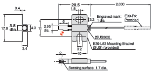 E32 Series Dimensions 332 