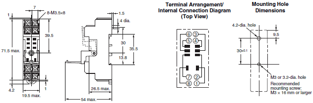 G2R-[]-S (S) Dimensions 12 