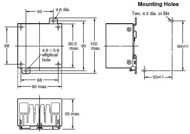 G3PE (Three-phase) Dimensions 13 