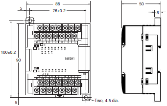 CP1E Dimensions 17 