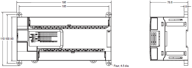 CP1E Dimensions 14 