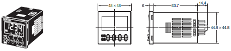 H7CX-A Dimensions 4 