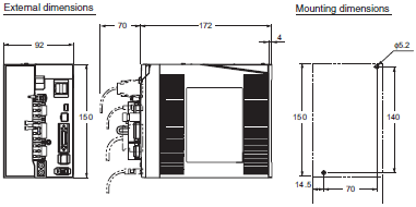 R88M-K, R88D-KN[]-ML2 Dimensions 9 