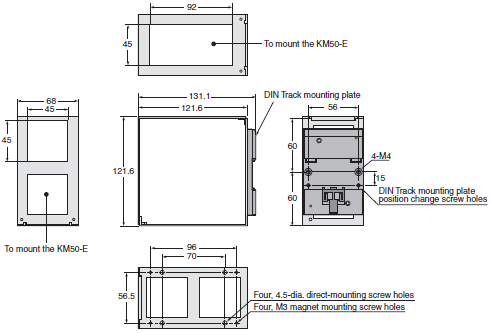 KM50-E Dimensions 16 