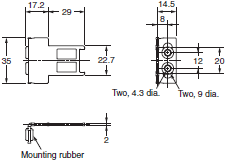 D4SL-N, D4SL-NSK10-LK[] Dimensions 10 