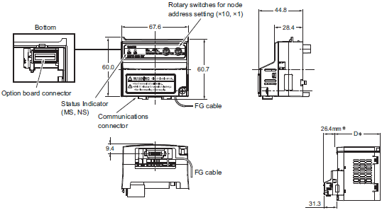 3G3MX2-V1 Dimensions 11 