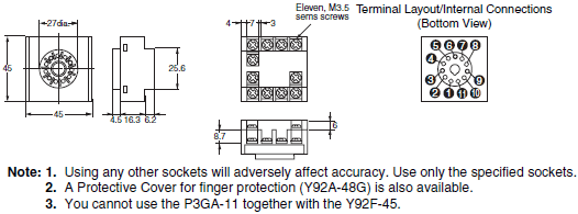 E5CC-800, E5CC-U-800 Dimensions 21 