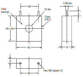 E5CC-800, E5CC-U-800 Dimensions 25 