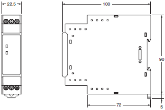 K8AK / K8DS Series Dimensions 14 