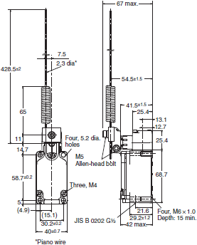 WL-N / WLG Dimensions 60 