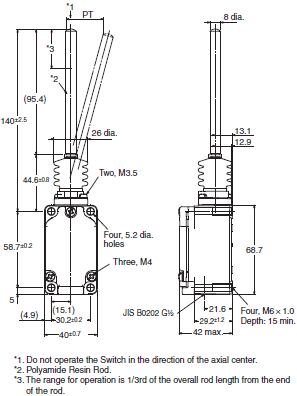 WL-N / WLG Dimensions 68 