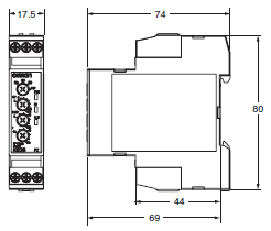 K8DS-PZ Dimensions 1 