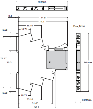 G2RV-SR Dimensions 7 