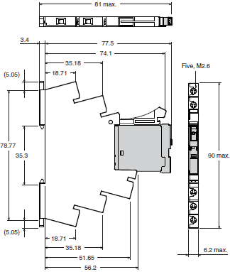 G2RV-SR Dimensions 9 