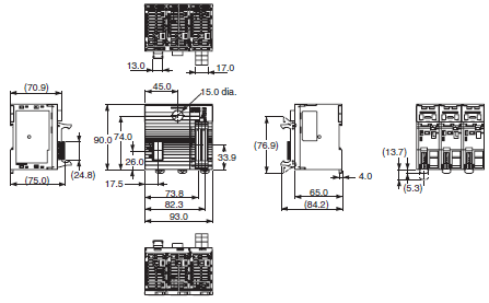 FHV7 Series Dimensions 14 