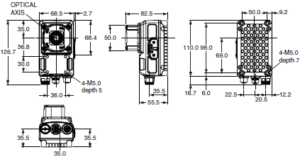 FHV7 Series Dimensions 6 