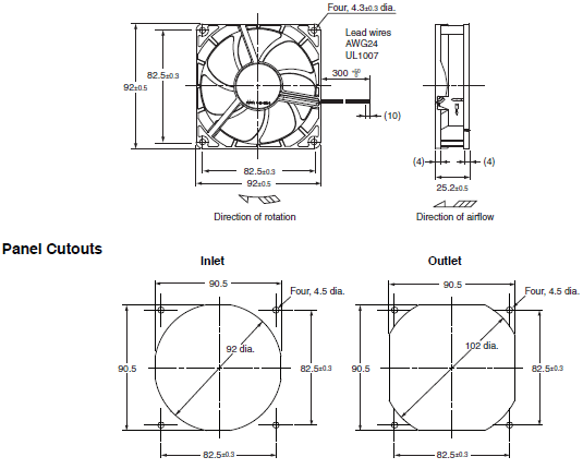 R89F-D Dimensions 1 