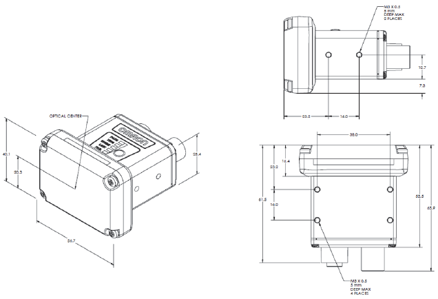 MicroHAWK F430-F / F420-F / F330-F / F320-F Dimensions 3 