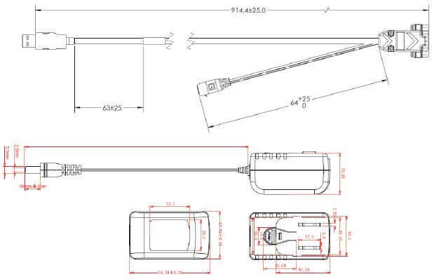 MicroHAWK F430-F / F420-F / F330-F / F320-F Dimensions 57 