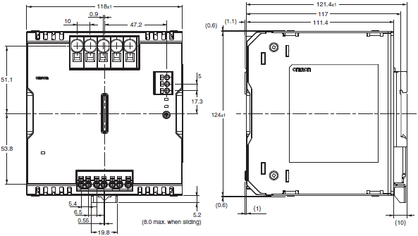 S8VK-WB Dimensions 3 