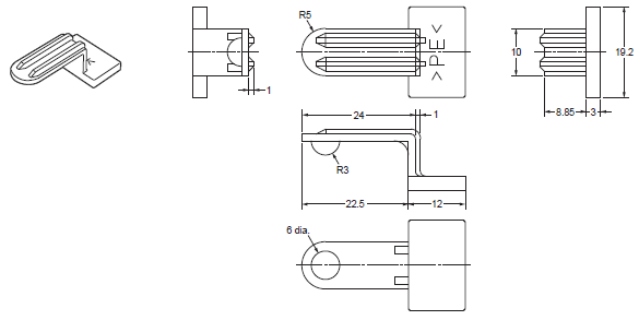 61F-WL Dimensions 6 