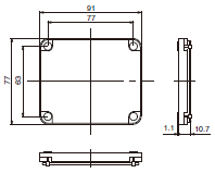 FHV7-AI Series Dimensions 13 