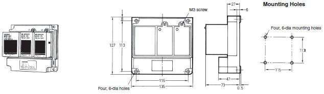 61F-G[] Dimensions 3 