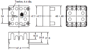 P2RFZ / P2RF, P2R, P7TF, PYFZ / PYF, PTFZ / PTF, PYD, PT, P7LF, PF, P2CF, PFA, P3G / P3GA, PL Dimensions 77 