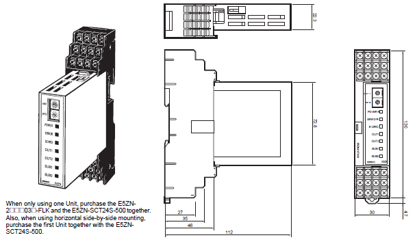 E5ZN Dimensions 1 