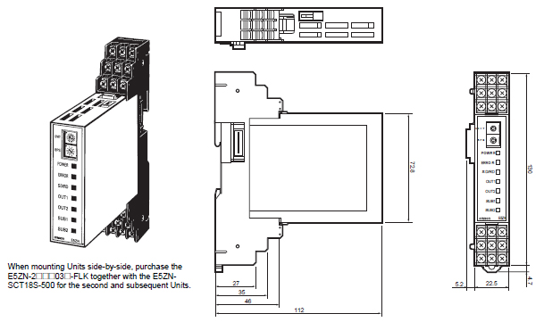 E5ZN Dimensions 2 