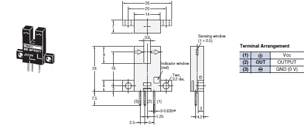 EE-SPX301 / 401, EE-SPY30 / 40 Dimensions 3 